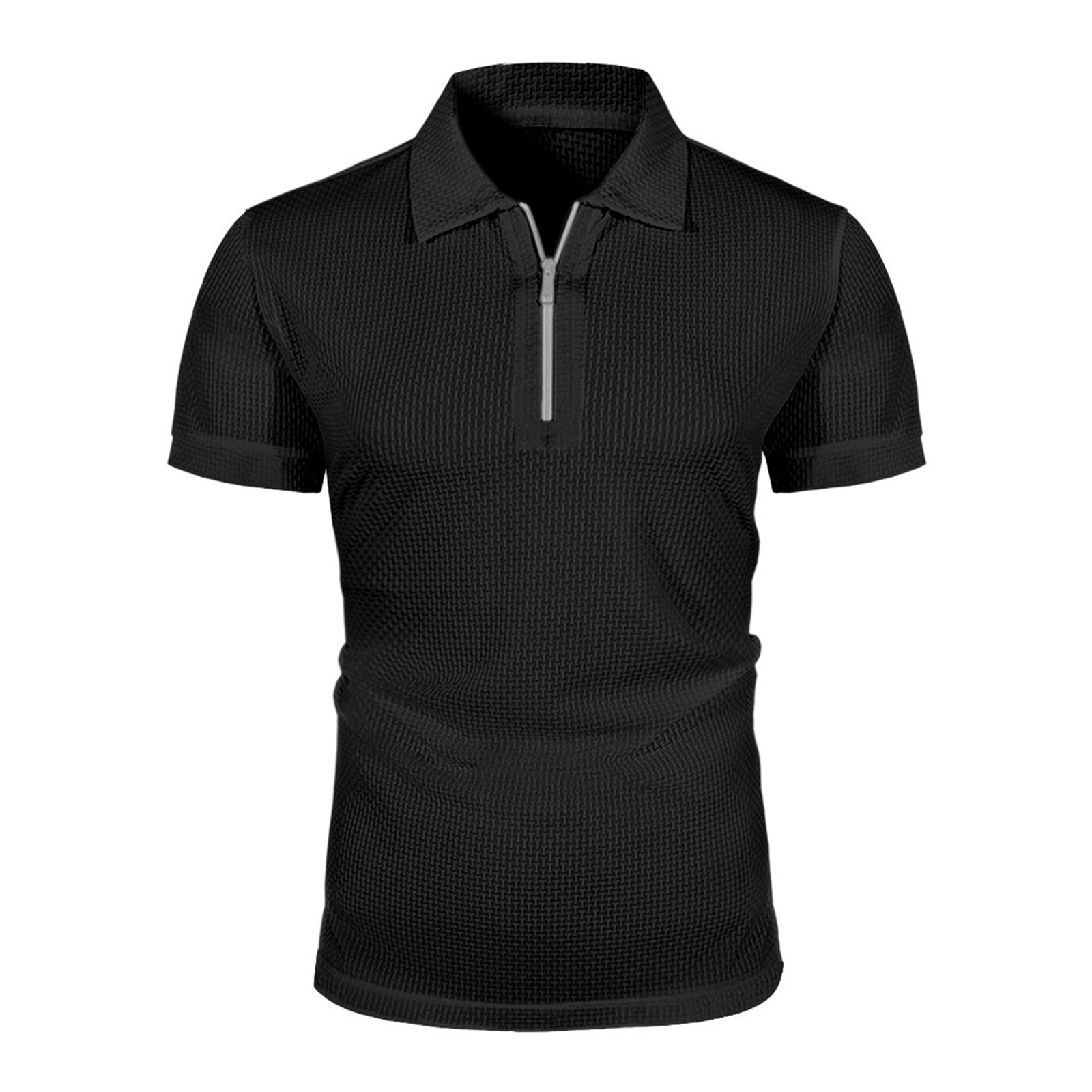 thumbnail image 2 of Camisetas casuales de manga corta para hombre: cuello redondo, mezcla ligera y suave, transpirables para el confort diario en verano., 2 of 7